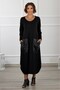 Black Leather Pocket Dress - 2