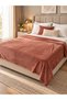 Double Size Super Soft Blanket Bedspread Set 200X220 cm – 160X200 cm Elastic Fitted Sheet and 2 Pillowcases 4 Pieces - 2