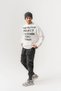 Project Print Detailed Oversize Crew Neck Men's Sweatshirt - 6
