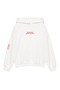 Beyaz yazılı kapüşonlu sweatshirt - 3