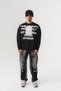 Project Print Detailed Oversize Crew Neck Men's Sweatshirt - 6