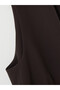Two Mt Shop Quality Lcw Modest Brown Polyviscon Plain Women's Classic Vest - 2