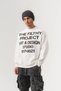 Project Print Detailed Oversize Crew Neck Men's Sweatshirt - 2