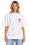Unisex Women's Men's Forever World Pink Patterned Design Printed Oversized Thick Fabric Relaxed Fit T-Shirt - 4