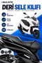 Mondial Strada Compatible Flexible Leather Saddle Cover Full-Fitting Waterproof Motorcycle Seat Cover