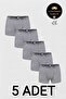 5-Piece Cotton Lycra Men's Boxer Set - Special Production with Sleep Band as a Gift