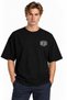 Unisex Women's Men's Deus Logo Armor Pattern Design Printed Oversize Thick Fabric Relaxed Fit T-Shirt