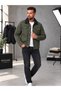Men's Casual Regular Fit Fur Lined Denim Jacket - 4