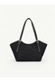 Black Suede Shk355 Large Volume, Buckle Detailed, Zippered, Adjustable Strap, Hand and Shoulder Bag - 5