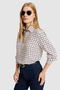 Women's Cream Long Sleeve Shirt 50329501-Vr256 - 3