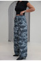 Anthracite Camouflage Pattern Trousers - 9153 - 2