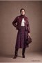High waist plaid patterned long skirt 92 cm length burgundy 26kt112 - 3