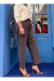 Women's Baggy Belted Jean Trousers