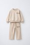 Girl's 2-Piece Heart Printed Tracksuit Set for Daily School Wear - 2