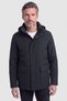 Black Casual Hooded Coat
