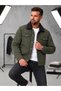 Men's Casual Regular Fit Fur Lined Denim Jacket - 5
