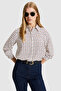 Women's Cream Long Sleeve Shirt 50329501-Vr256