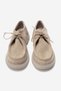 Women's lace-up loafer shoes genuine leather arden suede mink - 4