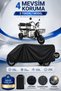 Volta Apm5 Compatible 3-Wheel Electric Vehicle Tarpaulin Black Waterproof Uv Protected 4 Season Motorcycle Tarpaulin