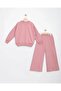 Lycra 2-Strip Stone Print Detail Girls' Set - 2