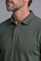 Khaki Studio Shirt Collar Buttoned T-Shirt - 3