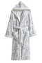 Nova Digital Printed Embossed Hooded Bathrobe - 3