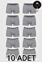 10-Pack Men's Boxer Cotton Lycra Flexible Boxer Set - Special Production Sleep Band with Gift