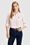 Women's Light Pink Long Sleeve Basic Shirt 50324791-Vr078 - 2