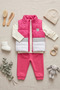 Girl's Vest Top and Bottom Set |   Sweetshirt, Trousers, Padded Puffer Vest 3-Piece Set
