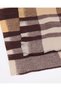 Women Beige Brown And Grey Checked Scarf 180x60cm - 4