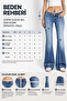 Y2K Super Low Waist Slim Fit Spanish Flare Jeans Anthracite Smoked Pants - 8