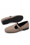 Women's Buckle-Strapped Ballerina Flats with Square Toe and Stitching Detail Casual Shoes - 4