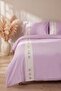 Daisy Violet 100% Cotton Double Duvet Cover Set - 4 Pieces