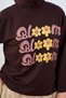 Women's Text and Daisy Printed Long Sleeve Bodysuit Brown - 5