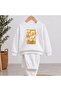 Team Sweatshirt Daisy Square Printed Girls Boys Crew Neck