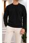 Men's Crew Neck Waffle Fabric Regular Fit Sweat 5851 - 2