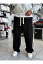 Black Knitted Striped Baggy Tracksuit We-5135 - 4
