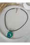 Evil Eye Beaded Polymer Clay Necklace Ultra Light Handmade Women's Choker Chocker Necklace - 6