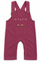 Baby Girl Floral Embroidered Salopet Jumpsuit and Shirt Set - 2