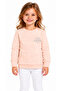 9809-26 Girl's Stone Embroidered Bow Detailed Crew Neck Sweatshirt 1–4 Years - 6