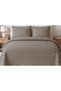 Elegance Bedspread Set Double Aleda Mink