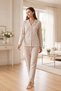 Women's Winter Viscose Pajama Set m L XL XXL |   Long Sleeve Buttoned Stylish Home Wear 89-164 - 3