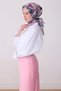 Nostalgia Series Twill Silk Patterned Scarf 4330D - 2
