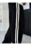 Black Knitted Striped Baggy Tracksuit We-5135 - 7
