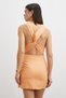 Orange Cross-Back Detailed Dress - 6