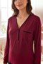 Mireya front buttoned nursing friendly maternity and postpartum nightgown - 4