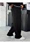 Black Basic Loose Fit Shawl Collar Tracksuit Pm-110 - 4
