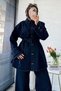 Premium Denim Oversize Two-Piece Jeans Set – Dark Blue - 8