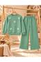 Girl's Pearl and Butterfly Detailed 2-Piece Set - 2