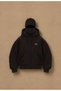 3 İplik Minimal Printed Ninja Hoodie – Oversize Zippered Hooded Sweatshirt
